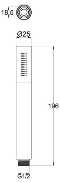 Ручной душ BelBagno CARIN CAR-D1C-CRM
