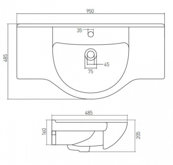 Раковина Cezares Liverpool Moderno 82366