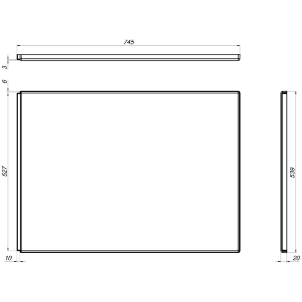 Торцевая панель для ванны Am.Pm W00A-000-075W-S 74,5 см L/R, белый