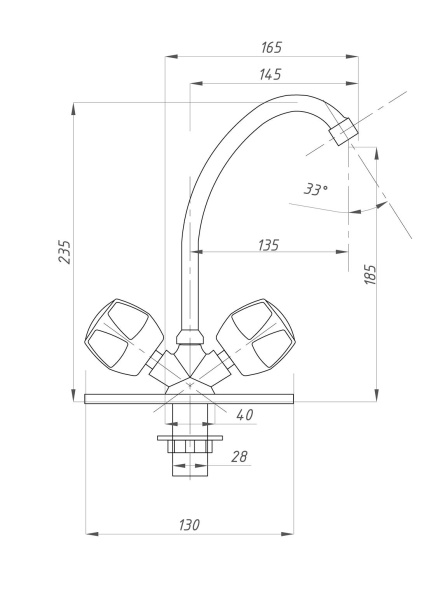 Смеситель для кухни FAUZT FZs-211-11 тип См-МДЦБА