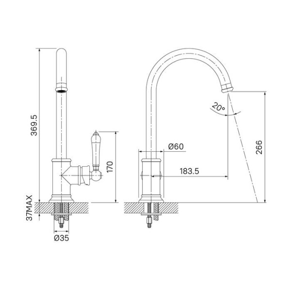 Смеситель для кухни IDDIS Oxford (OXFSBJ0i05)