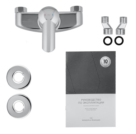 Смеситель для душа WONZON & WOGHAND BAROQUE, хром WW-194101-CR