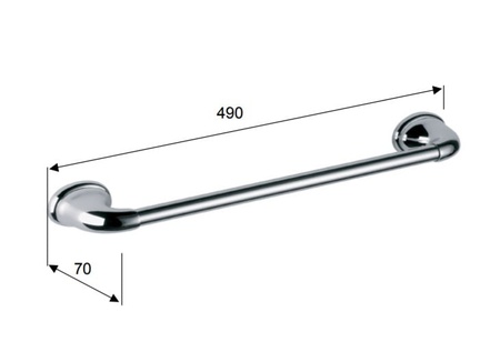 Полотенцедержатель настенный Daniel Revival REPS973 br 63