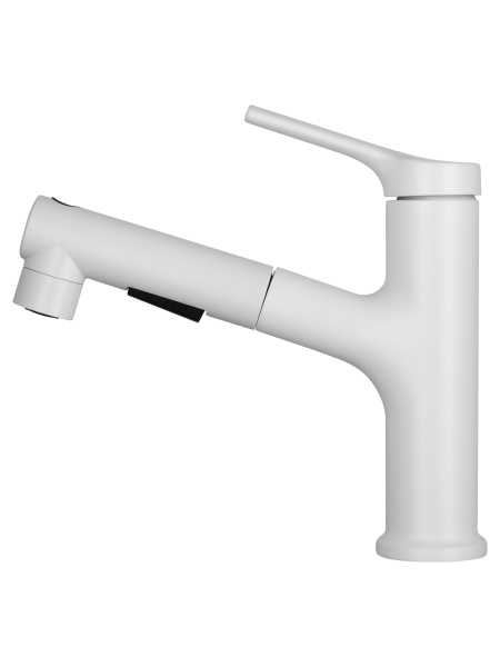 Смеситель для раковины с выдвижным изливом WONZON & WOGHAND, белый матовый WW-A40862-MW Смеситель для раковины с выдвижным изливом WONZON & WOGHAND, белый матовый WW-A40862-MW