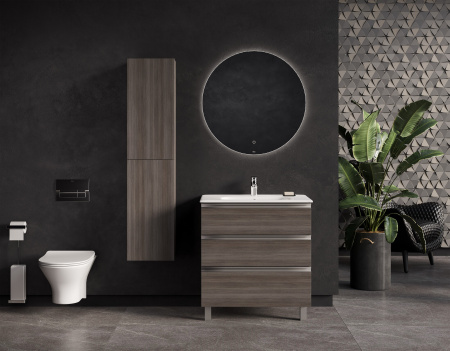 Тумба под раковину Roca Gap 80 городской дуб, 3 ящика, A857406402