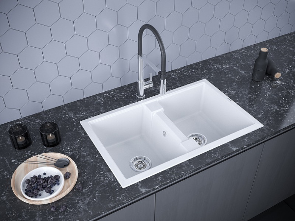 Кухонная мойка Paulmark  Tandem   PM238150-WH белый