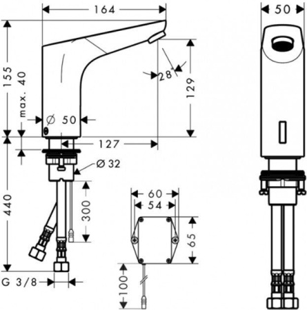 Электронный смеситель для раковины Hansgrohe Focus 31174000