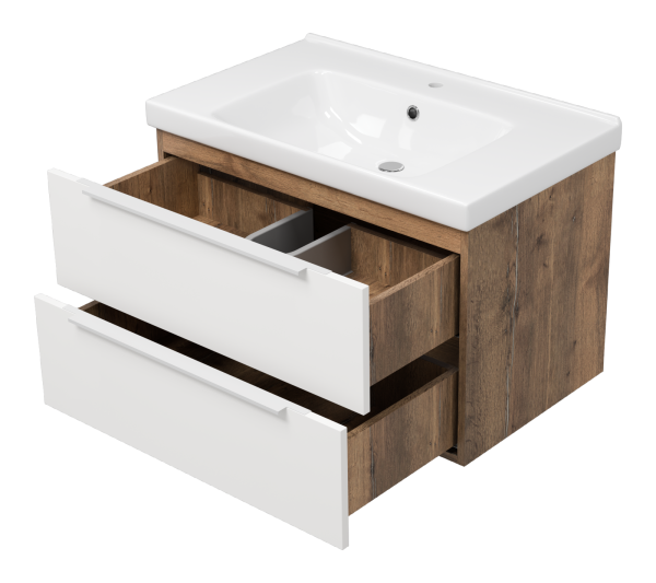 Тумба под раковину Misty Карат 80  П-Кар09080-01/19-2Я