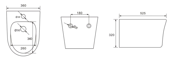 Биде подвесное Aquatek Ника AQ1009-00
