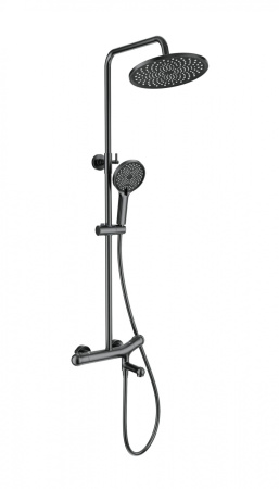 Душевая система с термостатом WONZON & WOGHAND T-1000, темный графит WW-B3057-A-BGG