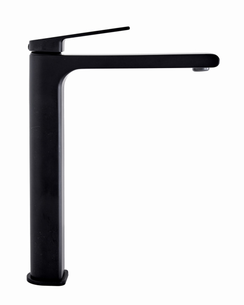 Смеситель для накладной раковины однорычажный высокий Orange Gauss M30-121b черный