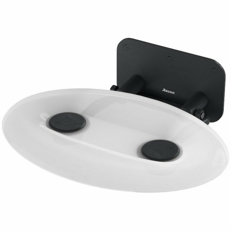 Сиденье для душа Ravak Ovo P II Clear/Black B8F0000056