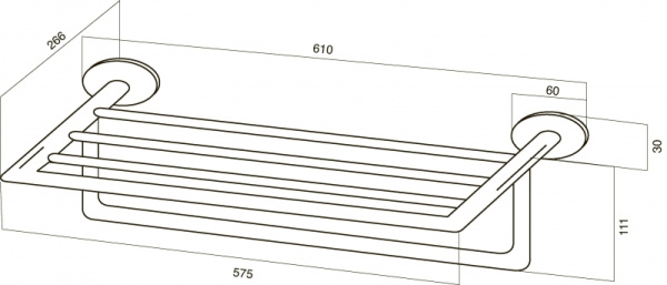 Полка для полотенец AM.PM AWE A1537700