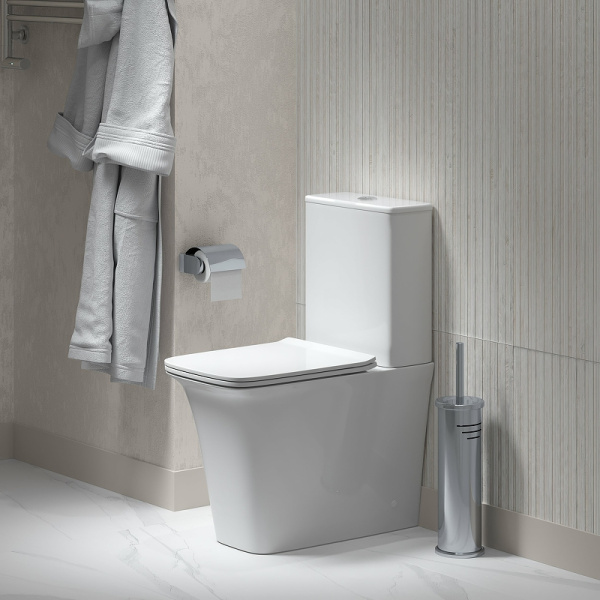 Унитаз напольный безободковый Grossman Galaxy GR-4468S с сиденьем микролифт