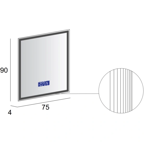 Зеркало (75х90) Cezares 45062