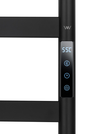 Полотенцесушитель электрический WONZON & WOGHAND ESSEN, черный матовый WW-A405-MB