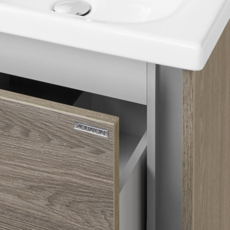 Тумба с раковиной Aquaton Стоун 60 1A2314K1SX850