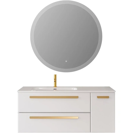 Тумба под раковину Cezares ECO-CER-N-1200-2C-1A-SO-BL-L Bianco Lucido без ручек