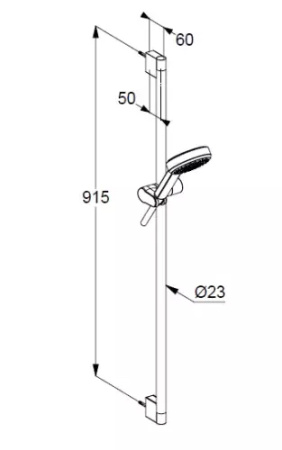 Душевой гарнитур Kludi Dive 6891005-00