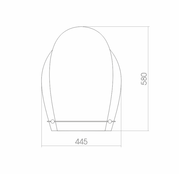 Зеркало (45х58) Silver Mirrors Дельфин 00000210