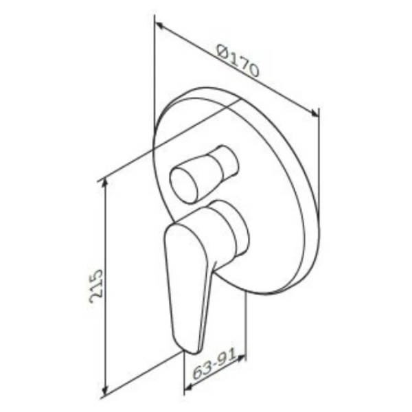 Смеситель для ванны AM.PM Inspire F5085000 хром