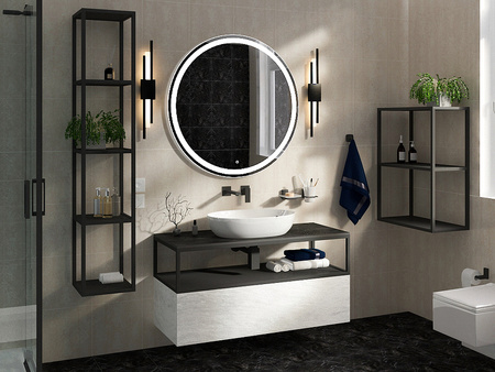 Консоль под раковину Cezares CADRO-120/46/30-1C-SO-MET-ST