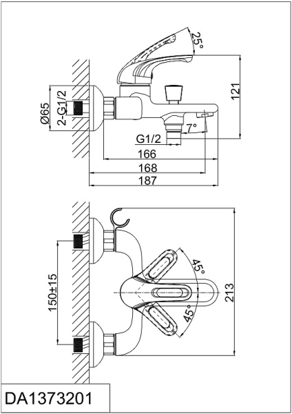 Комплект смесителей D&K Rhein Eucharius DA1370003SET