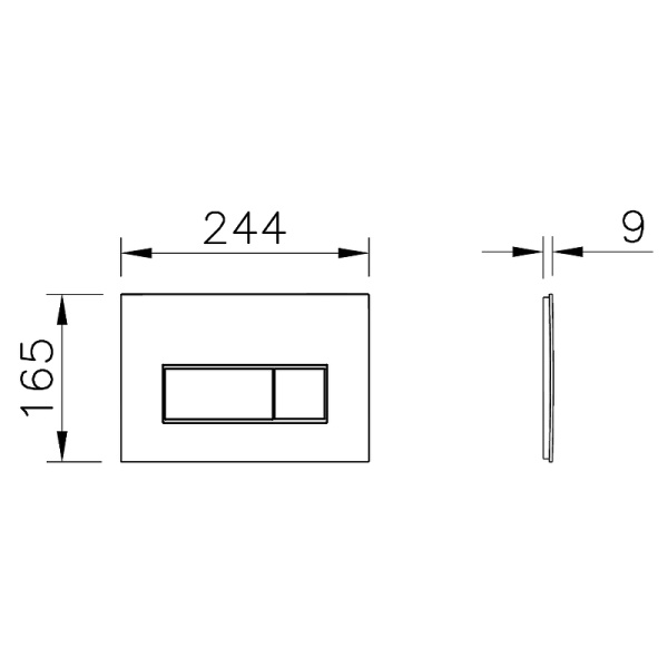 Инсталляция с унитазом Vitra Zentrum Square 9875B003-7201