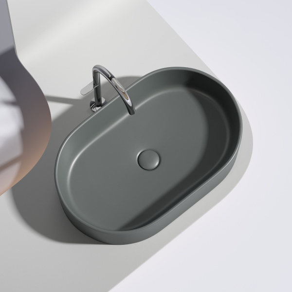 Раковина накладная (60,8х38,5) Ceramica Nova ELEMENT CN6048MDH