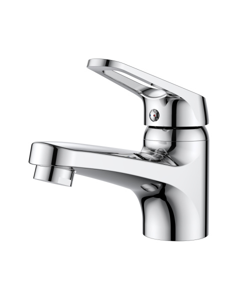 Смеситель для раковины однорычажный полимерный OneLife P11-021cr хром