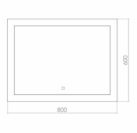 Зеркало (80х60) Silver Mirrors Norma-Lite LED-00002595