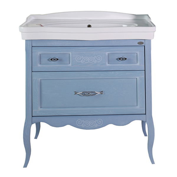 Тумба под раковину ASB-Woodline   Модерн 85 11247 (голубой)