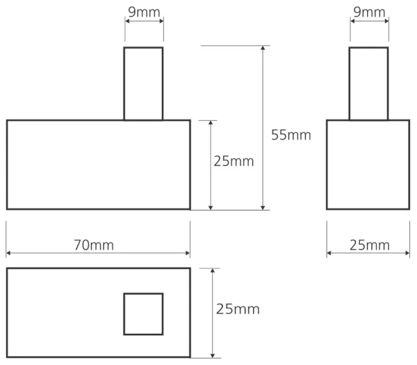 Kрючок для одежды Bemeta BETA 132106132