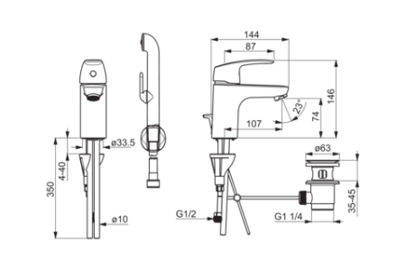 Смеситель для раковины Oras Safira 1008