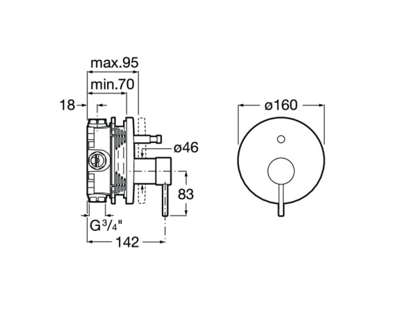 Смеситель для ванны Roca Lanta 5A0B11C00