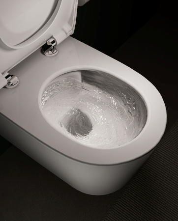 Подвесной унитаз безободковый Vitra Nest QuantumFlush 7870B403-0075 без сиденья