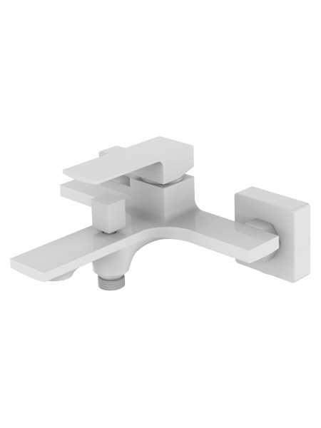 Смеситель для ванны однорычажный Orange Lutz M04-100w белый