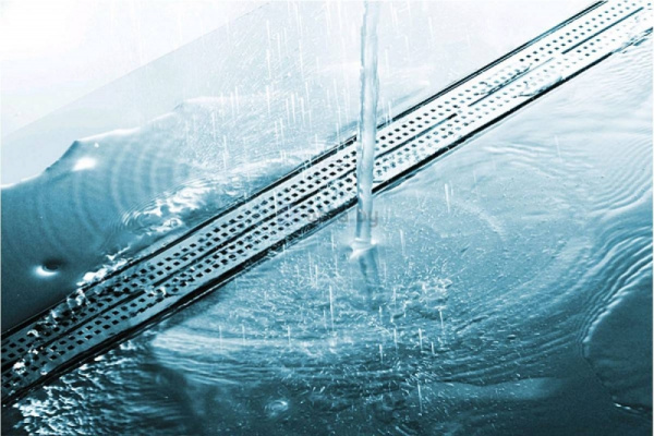 Накладная панель 100 см Tece ТЕСЕdrainline quadratum 601051 матовый хром