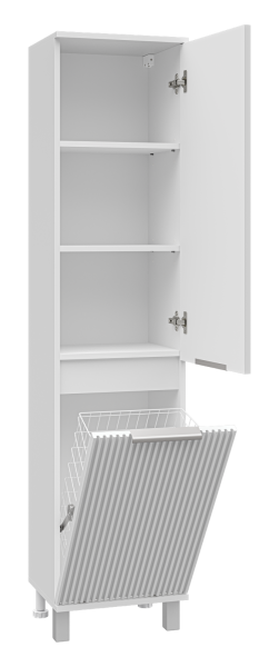 Пенал с бельевой корзиной Brevita Enfida 40    ENF-05040-010БкP