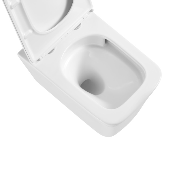 Унитаз подвесной безободковый Grossman  GR-4441SQ с сиденьем микролифт