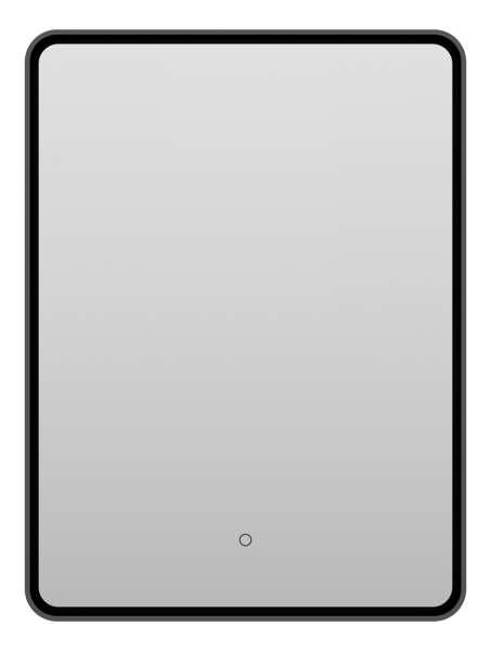 Зеркало (60х80)  Brevita Mercury  MER-Rett6-060/80-black