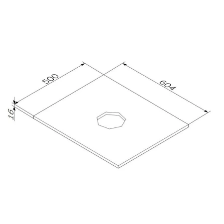 Столешница под раковину AM.PM Func M8FST0600WM белый матовый