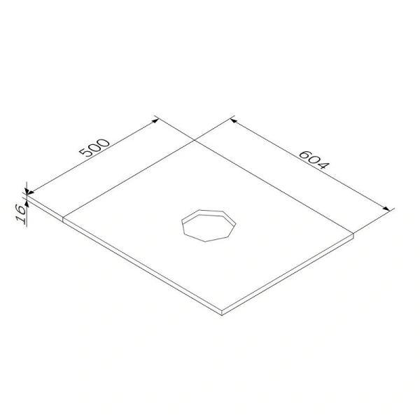 Столешница под раковину AM.PM Func M8FST0600WM белый матовый