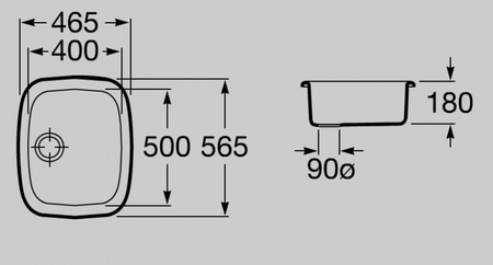 Кухонная мойка Roca BP 870110500