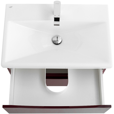 База под раковину подвесная BelBagno MARINO-CER-700-2C-SO-BRDL-P Bordo Lucido