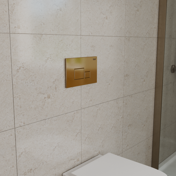 Клавиша смыва D&K Quadro DB1519003 золото