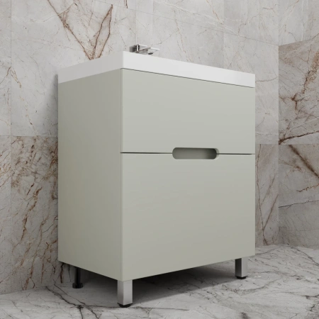 Тумба напольная без раковины 70 см Style Line Матис ЛС-00002435 оливковый матовый