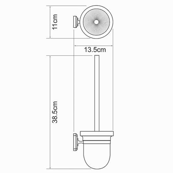 Ершик для унитаза WasserKRAFT Oder K-3027
