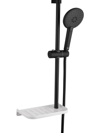 Смеситель для ванны с душевым гарнитуром WONZON & WOGHAND ALFA, черный матовый WW-AE3201-MB