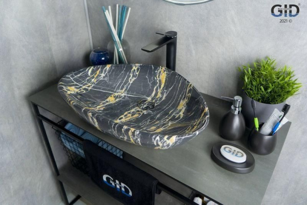 Раковина накладная (59х39) Gid Mnc207